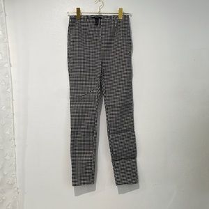 Plaid stretchy high waisted pants